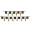 Beistle 13in. x 6Feet and 13in. x 9Feet Black Happy New Year Tassel Streamer - 12 Pack